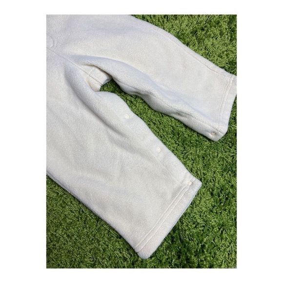 Vintage 90s Sesame Street Fleece Overalls Jumper Big Bird 12/18M - Picture 3 of 8